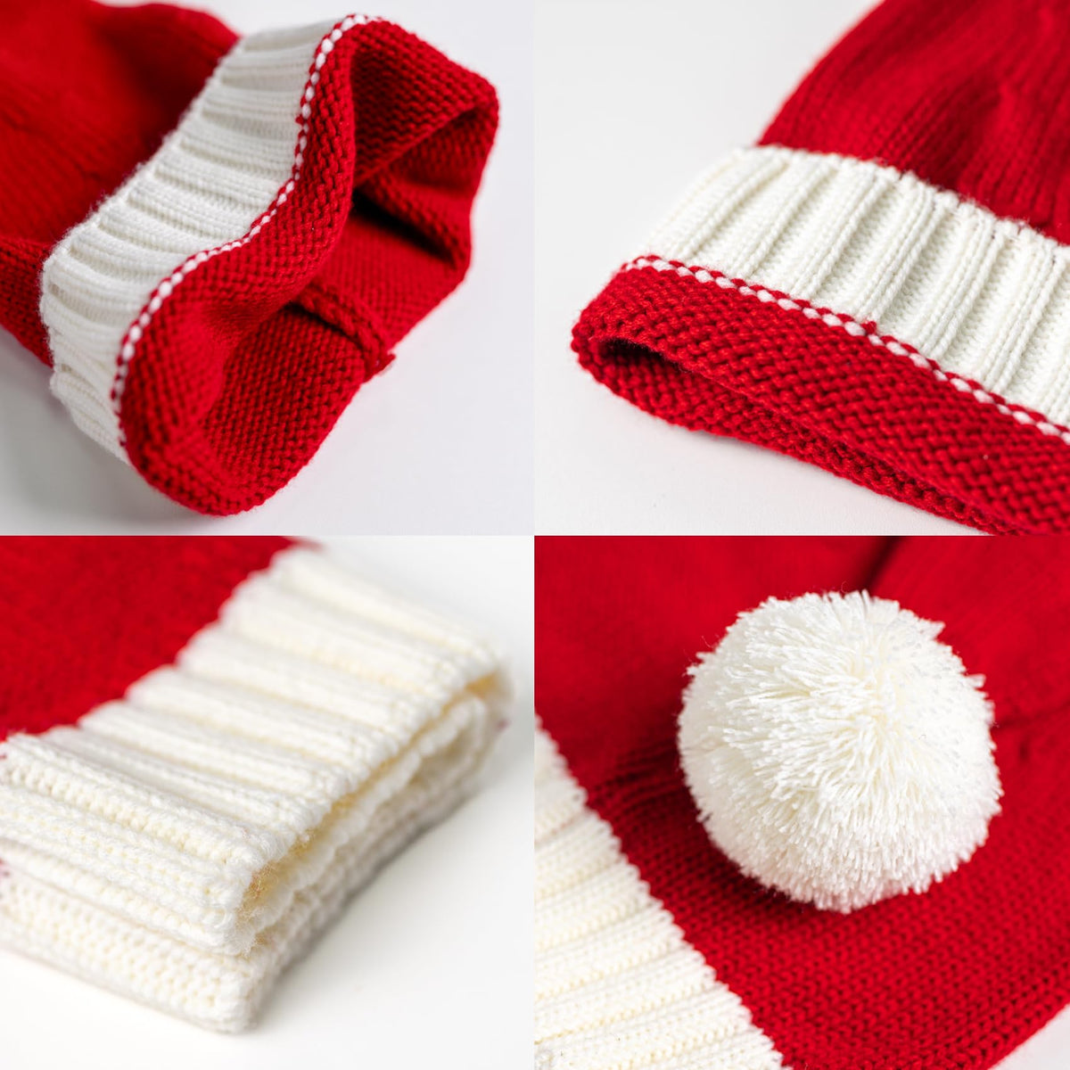 Diffy Homy Baby Santa Hat Christmas for Baby Toddler Infant Newborn Red